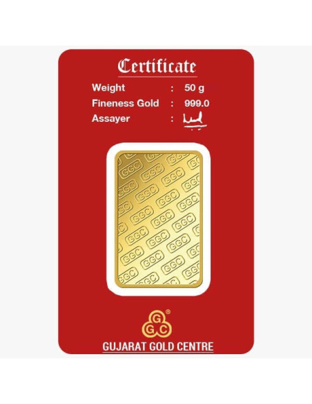 Tanishq 50 gm 2025 gold bar