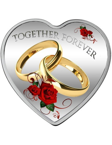 Together Forever Silver Coin 2017  20 grams  999 Purity By Tokelau