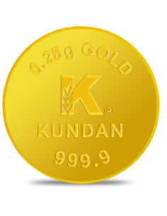 Buy 300 Milli Gm Gold Gold Silver Coin Bar Online at Low ...