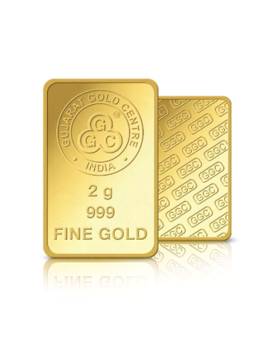 Buy Gujarat Gold Centre Gold Bar Of 2 Gram  Gold 24Kt in 999 Purity