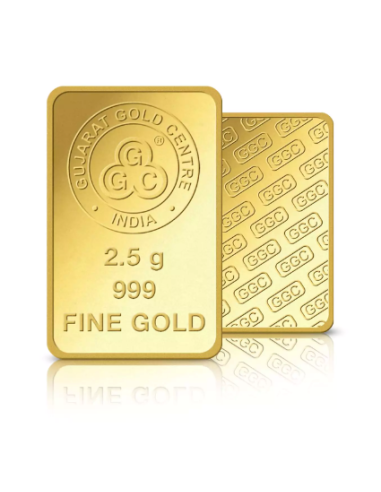 Buy Gujarat Gold Centre Gold Bar Of 2.5 Gram Gold  24Kt in 999 Purity