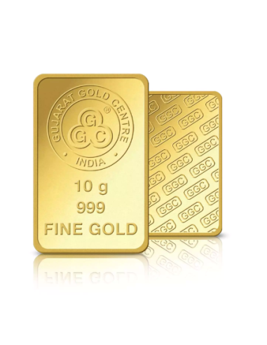 Buy Gujarat Gold Centre Gold Bar Of 10 Gram Gold  24Kt in 999 Purity