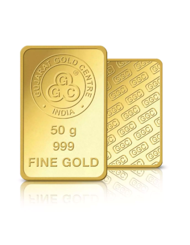 Buy Gujarat Gold Centre Gold Bar Of 50 Gram 24Kt in 999 Purity