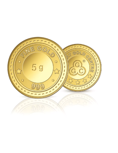 Gujarat Gold Centre buy Gold Coin Of 5 Gram Gold  24Kt in 999 Purity