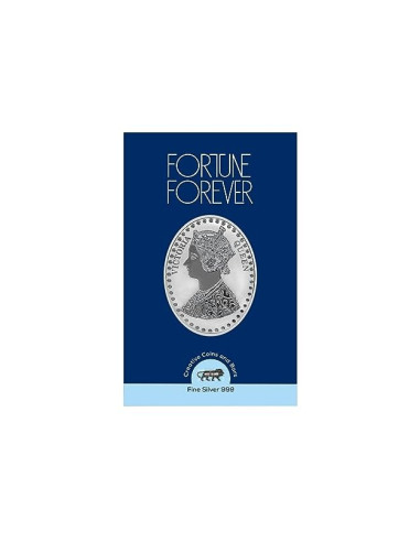 Fortune Forever Oval Victoria Queen Silver Coin of 5gm in 999 Purity/Fineness