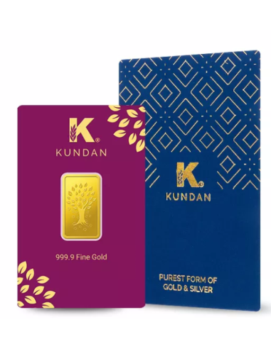 Buy Kundan Kalpataru Tree Gold Bar of 5 Grams Gold  24 Karat in 999.9