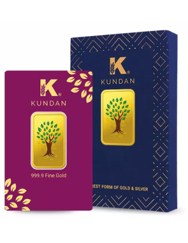Buy Kundan 10 gram Gold Bar I CoinBazaar