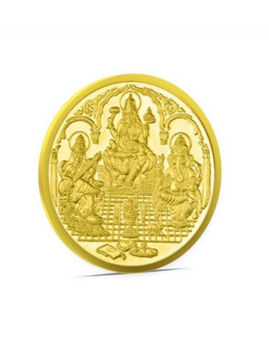 Aspect Bullion Trimurti Gold Coin Of 8 Grams in 24 Karat 995 Purity /