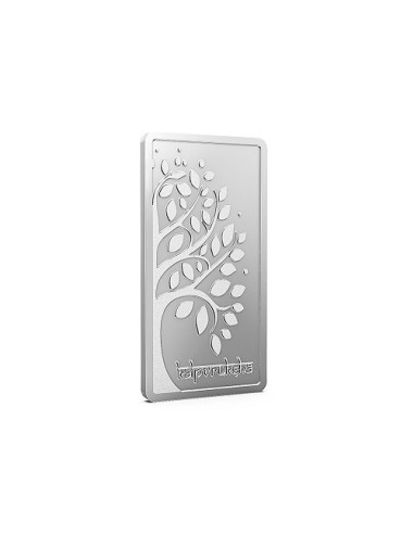 Aspect Bullion Kalpavruksh Silver Bar Of 50 Grams in 24 Karat 999 Purity / Fineness