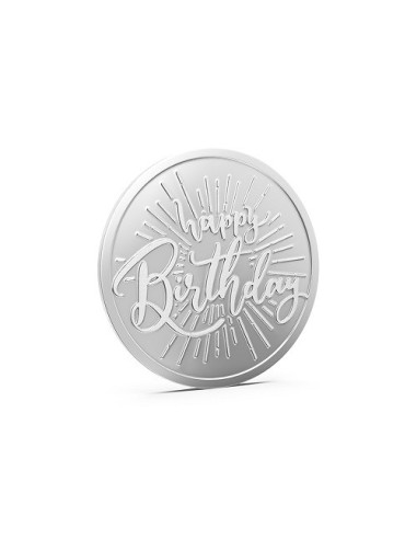 Aspect Bullion Happy Birthday Silver Coin Of 20 Grams in 24 Karat 999 Purity / Fineness