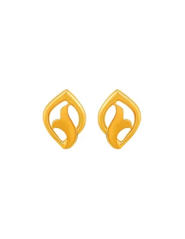 Muthoot Pappachan Swarnavarsham Gold BIS Hallmarked Bud Earing of 2 gm