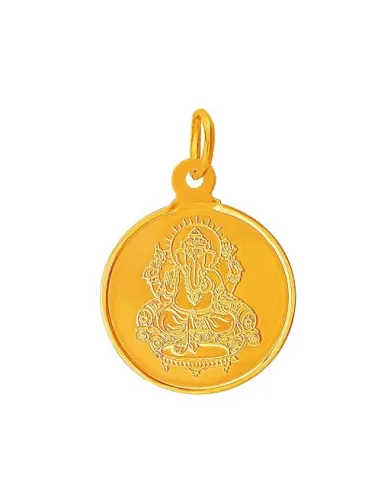 Muthoot Pappachan Swarnavarsham Gold  BIS Hallmarked Ganesh Pendant of