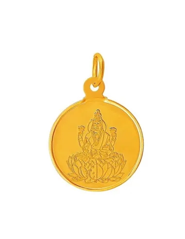 Muthoot Pappachan Swarnavarsham Gold  BIS Hallmarked Lakshmi Pendant o