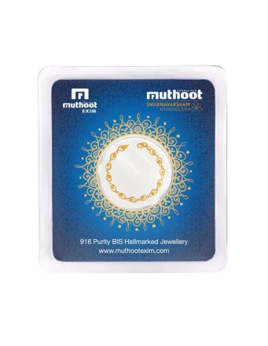 Muthoot  Pappachan Swarnavarsham BIS Hallmarked  Gold Heart Bracelet o