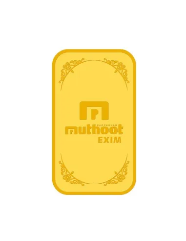 Muthoot Pappachan Swarnavarsham Hallmarked Gold Bar of 1 gm in 999 Pur