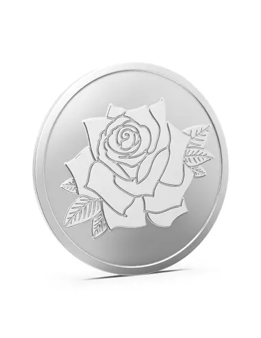 Aspect Bullion Rose Silver Coin Of 10 Grams in 24 Karat 999 Purity / F