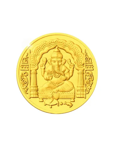 Augmont Ganesh 1 gm Gold Coin 24Kt in 999 Purity