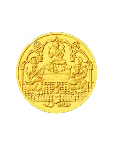 Augmont Trimurti 5 gm Gold Coin 24Kt in 999 Purity