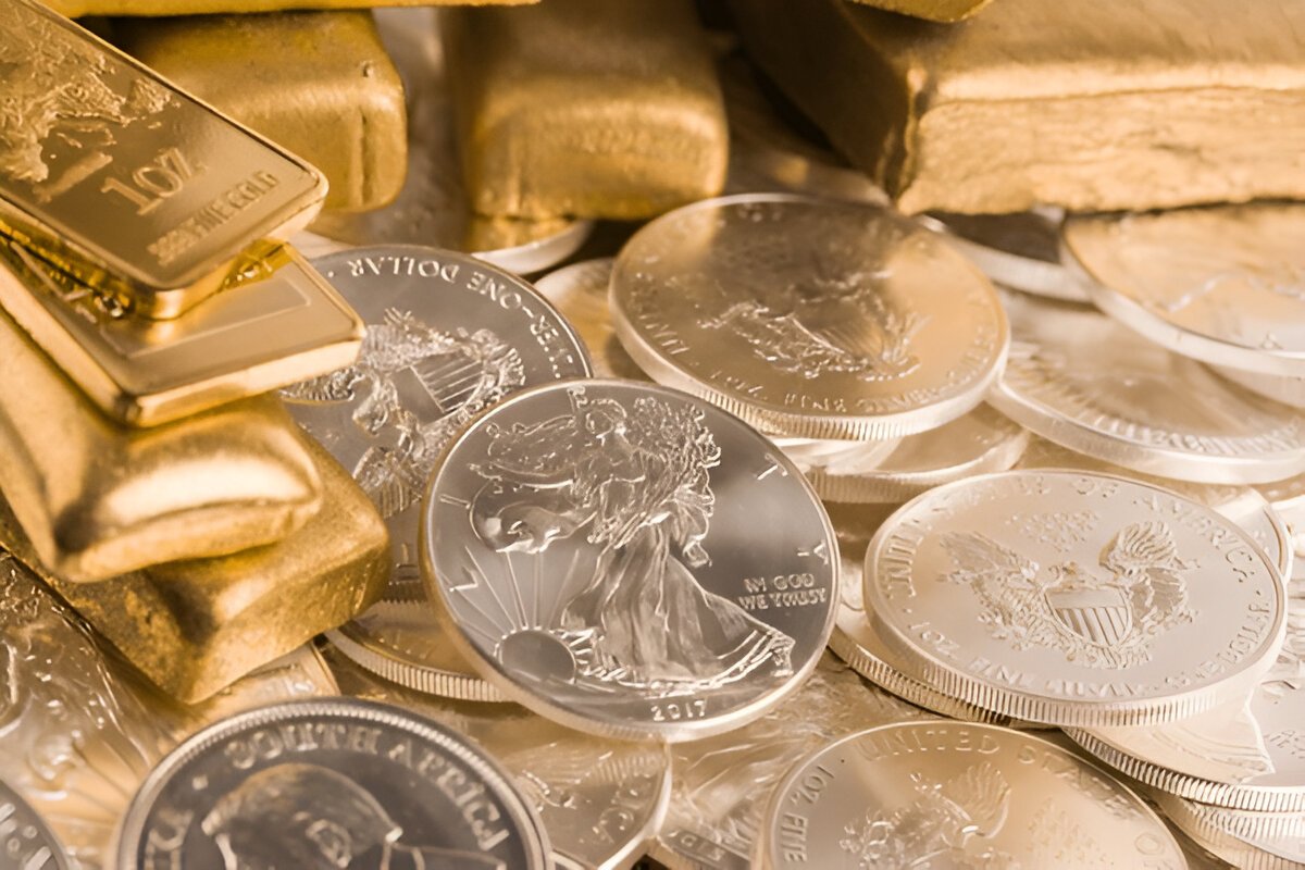 gold and silver coins