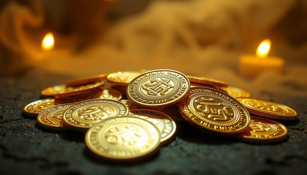 24k gold coins for diwali worship