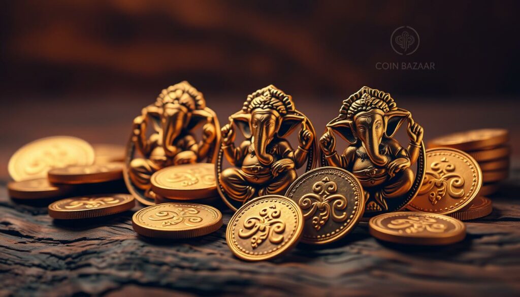 Ganesha gold coins cultural heritage