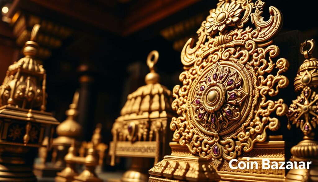 sacred temple designs in gold temple jewellery