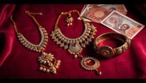 Retro Revival – Polki, 90s chokers, and Art-Deco pieces are making a strong comeback in Indian weddi
