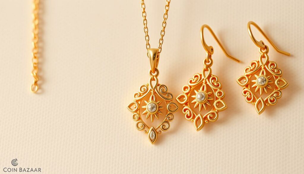 9-karat gold jewellery