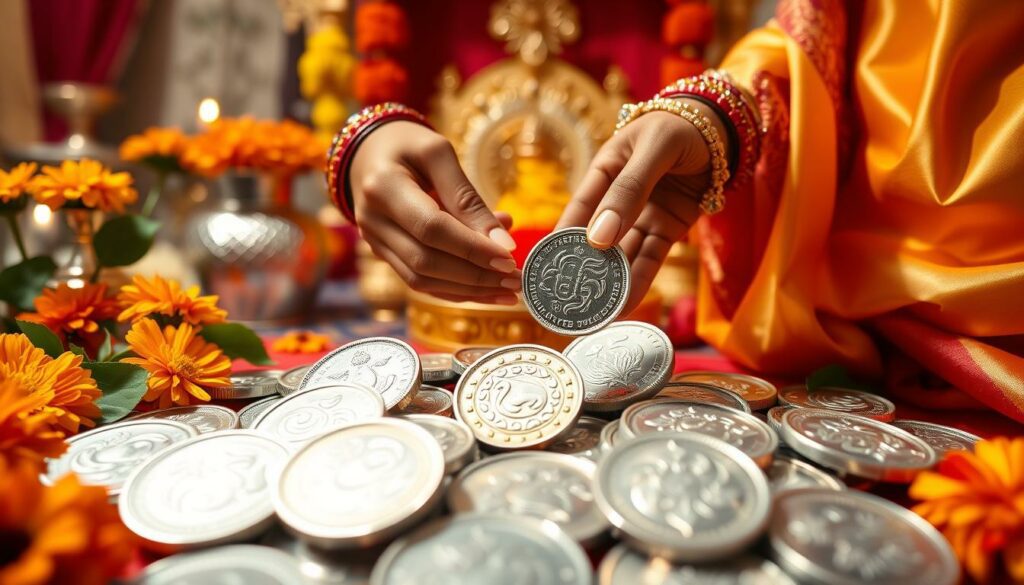 silver coins gifting in India